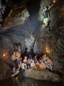 Inside K’anba Cave with underground pools and candlelit exploration tour in Guatemala