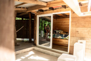 Cozy Nook semi-private room with double bed and private balcony near the pool